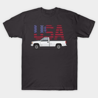 USA 1 LWB White T-Shirt